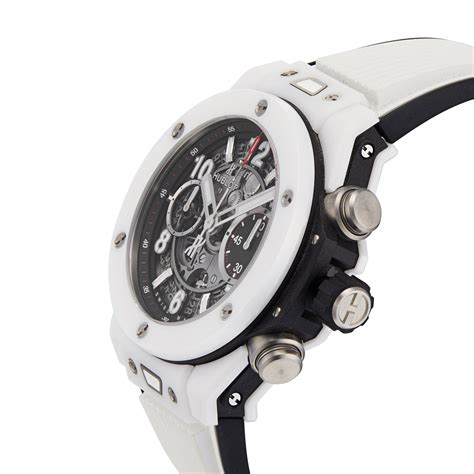 hublot white women's watch|Hublot unico white.